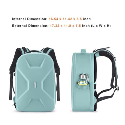 MOSISO Camera Backpack, DSLR/SLR/Mirrorless Photography Camera Bag 15-16 inch Waterproof Hardshell Case with Tripod Holder&Laptop Compartment Compatible with Canon/Nikon/Sony, Aquamarine - color: Aquamarine