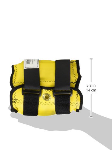 Sammons Preston - 44064 Cuff Weight, 7 lb, Yellow, 2 Velcro Strap & D-Ring Closure, Grommet for Easy Hanging, Lead Free Steel Ankle & Wrist Weights, For Strength Building & Injury Rehab, Sold Individually - style: 7 lbs.