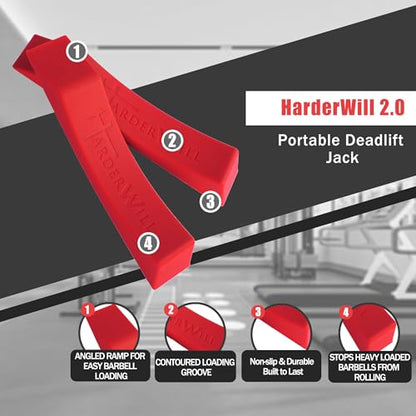 Deadlift Jack Alternative (1 Pair) Easy to Load and Unload Weight Plates, Perfect for Deadlift, Crossfit, Powerlifting, Weightlifting, Home Gym for Your Gym Bag - color: B: Claret-Red