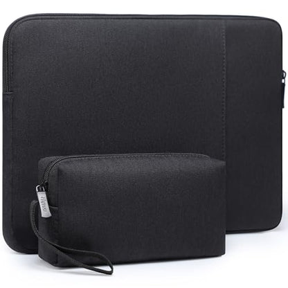 HYZUO 13 Inch Laptop Sleeve Bag Set for MacBook Air 13 M5/M4/M3/M2/M1 A3449 2026-2018, 13" MacBook Neo 2026 A3404, MacBook Pro 13 M2/M1 2026-2016, iPad Pro/Air 13, XPS 13, Surface Pro, Black - color: Black, size: 13 Inch