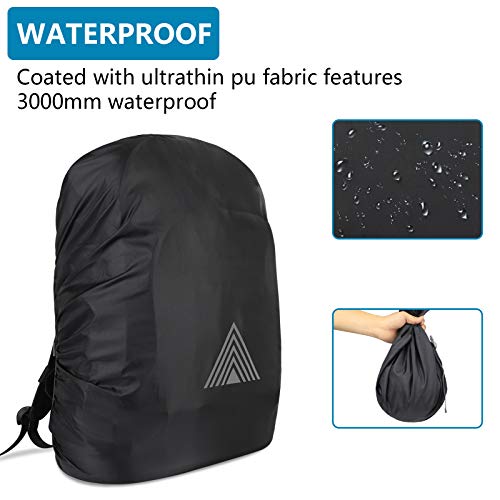 Waterproof Backpack Rain Cover(15-75L),Portable Anti Slip Rain Cover for Backpack,Cross Buckle Straps,Outdoor Anti-tear Backpack Raincover for Camping Hiking Biking Hunting Traveling