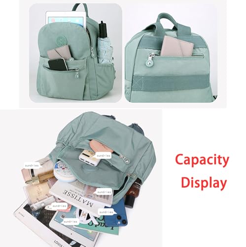 Simple Casual Solid Color Lightweight College Work Backpack Anti Theft Travel Backpack Daypack for Women (Blue) - color: Blue