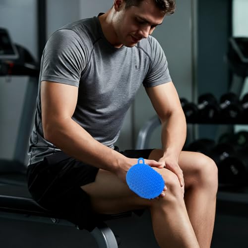 Handheld Massage Roller Ball Glove - Manual Lymphatic Massager Cellulite Remover - 360° Rolling Metal Balls Body Massager Tool for Neck Back Leg Circulation Pain Relief