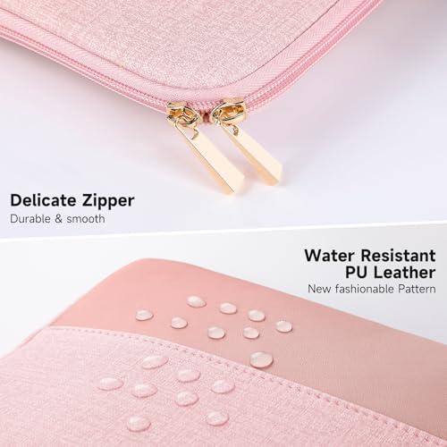 Laptop Case 15 inch, 15-16 inch Laptop Sleeve Compatible with MacBook Air 15 M4 A3241 M3 A3114 M2 A2941 2025-2023, Dell XPS 15, HP ASUS Lenovo Acer, Water-Resistant Computer Case Bag - color: Pink Color Blocking, size: 15-16 inch