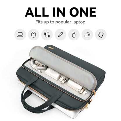 Laptop Bag Case for Women Men Messenger Briefcase Bag, 17 17.3 Inch - color: Heather Grey, size: 17.3 inch