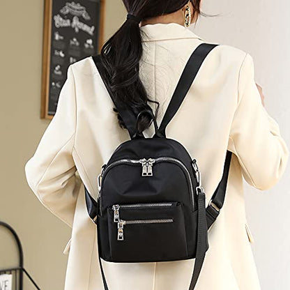 Women's Mini Backpack Purse Fashion Rucksack Daypack Small Shoulder Bag - color: Grey