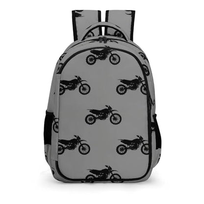 Business Travel Laptop Backpack Motorcycle Dirt Bike Black Grey, Anti Theft Water Resistant Computer Bag with Compartment for Men Women - color: Pattern (317)