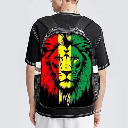 Lightweight Rucksacks for Camping Picnic Walking Cycling, Large Capacity Multipurpose Anti-Theft Carry On Bag, Reggae Rasta Flag Lion Travel Hiking Camping Rucksack - color: Pattern 211