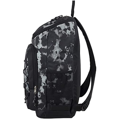 FUEL Wide Mouth Sports Luggage Carry On Weekender Travel Backpack with Front Bungee and Inner Tech Pocket, Gungee Tie Dye/Black - color: Gungee Tie Dye/Black