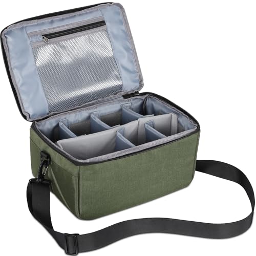 Koolertron Dslr Camera Insert Bag Purse Universal Liner Lens Pouch Partition Protective Cover Waterproof Sleeve for Cannon/Nikon/Sony (Green) - color: Green