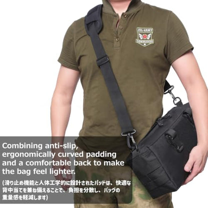 Azarxis Wide Replacement Shoulder Strap Adjustable Crossbody Canvas Webbing for Messenger Bag Laptop Computer Bag - color: #1 - Khaki