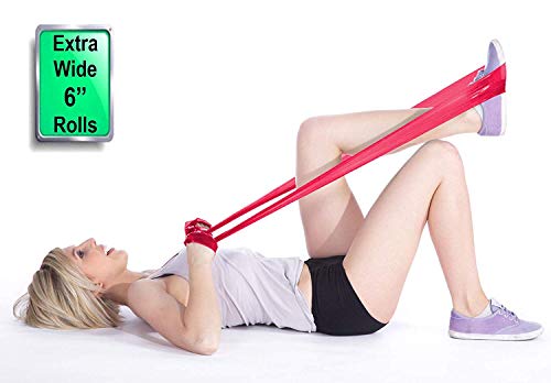 Resistance Band for Working Out | Super Exercise Bands 8,16,24 Yard Bulk Rolls |10 Strengths in Light Medium and Heavy Resistance Bands | Latex Free Workout Bands Including App and e-Book - size: 24 Yards, style: XXX Heavy