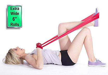 Resistance Band for Working Out | Super Exercise Bands 8,16,24 Yard Bulk Rolls |10 Strengths in Light Medium and Heavy Resistance Bands | Latex Free Workout Bands Including App and e-Book - size: 24 Yards, style: XXX Heavy