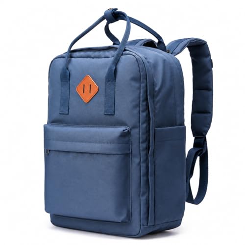 Travel Backpack for Women & Men, Laptop Backpack Fits 15.6 Inch Laptop, Water-Resistant Durable Computer Bag for Work, College & Daily Commute (Blue) - color: Blue