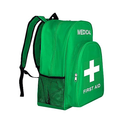 Red First Aid Bags Empty First Aid Backpack Empty Medical Storage Bag for First Aid Kits Pack Emergency Hiking Backpacking Camping Cycling Riding Climbing Travel Car (Green) - color: Green