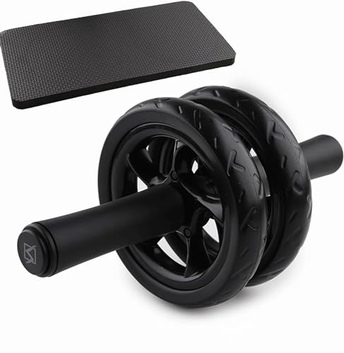 Exercise Wheels Stable Exercise Roller Abdominal Wheel Roller Non-Slip Tire Pattern Fitness Gym Exercise Dual Ab Roller Wheel New