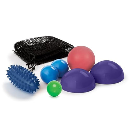 OPTP Massage Ball Set - 7-Piece Self-Massage Kit for Sore Muscle Relief and Myofascial Release - Massage Therapy Tools for Body and Feet