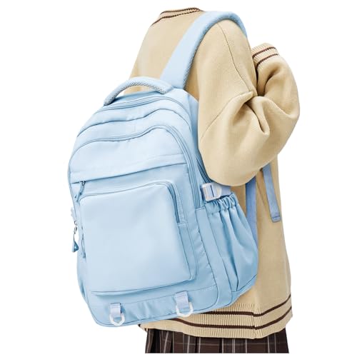 Cute Backpack for College Students Waterproof School Bag High School Backpacks for Teens Girls Boys Laptop Bookbag Casual Daypacks Backpacks for Women Men（Blue） - color: B4-blue