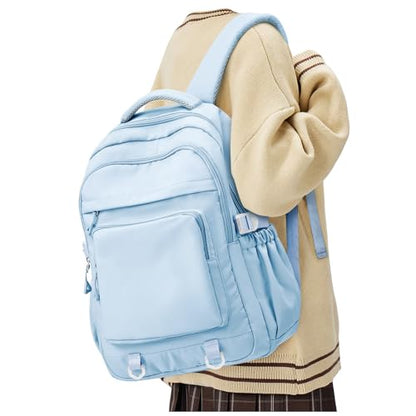 Cute Backpack for College Students Waterproof School Bag High School Backpacks for Teens Girls Boys Laptop Bookbag Casual Daypacks Backpacks for Women Men（Blue） - color: B4-blue
