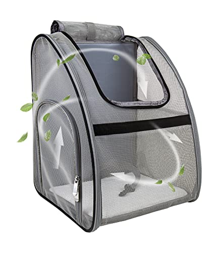 Pet Carrier Backpack, Ventilated and Breathable for Cats Dogs, Collapsible Designed for Travel, Hiking & Outdoor Use Black - color: Black