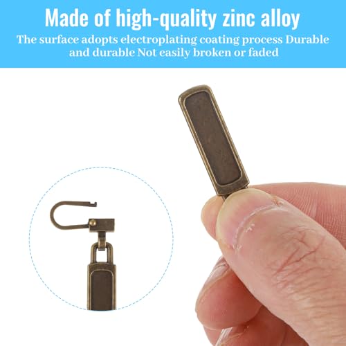 6Pcs Zipper Pull, Zipper Pulls Replacement Universal Slider Handle Mend Kit