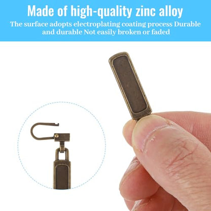 6Pcs Zipper Pull, Zipper Pulls Replacement Universal Slider Handle Mend Kit
