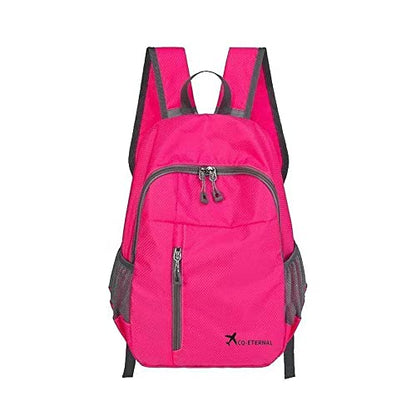 Geboldil Men's and women's leisure waterproof travel backpack - color: Rose Red
