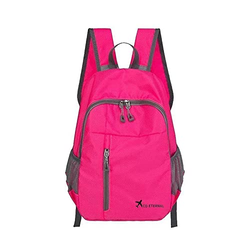 Geboldil Men's and women's leisure waterproof travel backpack - color: Rose Red