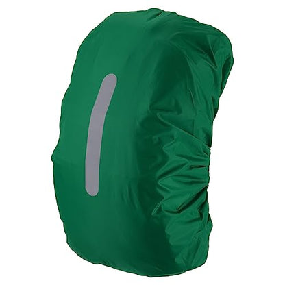 PATIKIL Waterproof Backpack Rain Cover, Non-Slip Backpack Cover with Vertical Reflective Strap Stay Dry for Hiking, Camping, Hunting - color: Dark Green, size: XX-Large