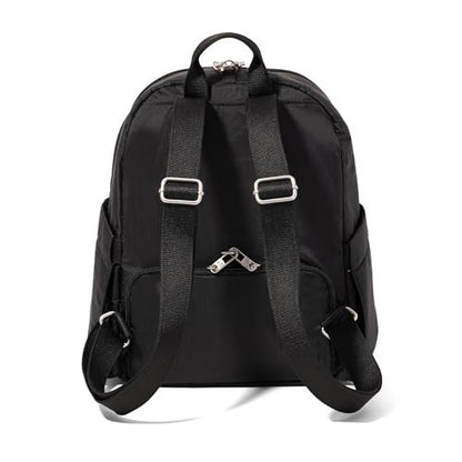 Securtex Anti-Theft Getaway Backpack - 9.4"x13"x5" Travel Safe Bag w/Locking Zippers, Slash-Resistant, RFID - color: Black