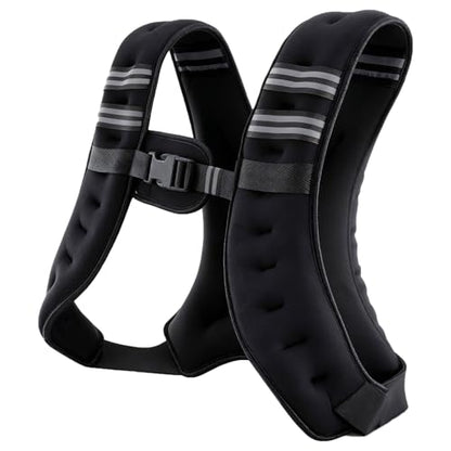 Weighted Vest for Men Women, 12LB/16LB Weight Vest with Reflective Strips, Strength Training Running for Running, Training Workout, Jogging, Walking - size: Single deduction