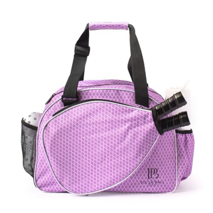 Pik’le’Ball Sport Premium Women's Pickleball Bag – Stylish and Versatile Sports Bag with Water Bottle Holder, Padded Paddle Pocket, and Spacious Design (fits 2+ Paddles!) - color: Classy Orchid