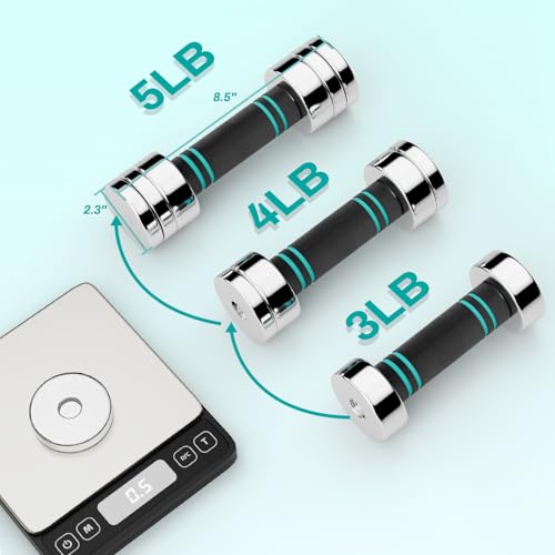 LIFERUN Steel Adjustable Dumbbell Set of 2, 5/10/15lb Free Weights Dumbbells Set, Non-Slip and Comfortable Foam Handle, Adjustable Dumbbells Weights Set for Home Gym Office Exercise - style: 5lbx2