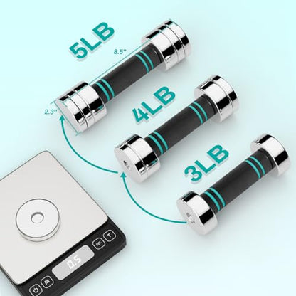 LIFERUN Steel Adjustable Dumbbell Set of 2, 5/10/15lb Free Weights Dumbbells Set, Non-Slip and Comfortable Foam Handle, Adjustable Dumbbells Weights Set for Home Gym Office Exercise - style: 5lbx2
