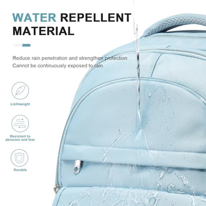Preppy Middle School Backpack for Teens Girls Boys Waterproof Backpack with Lots of Pockets College Back pack for Women Men Cute School Bag for Students（Blue） - color: A3-blue