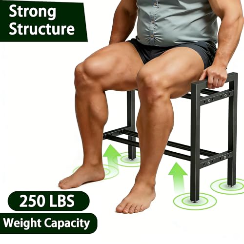 Dumbbell Storage Rack, Weight Rack for Dumbbells, 2 Tier Adjustable Kettlebell Rack Shelf Weight holder for Home Gym Heavy-Duty Space-Saving (Rack Only) - size: 20IN
