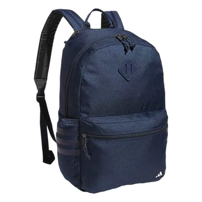 adidas Classic 3-Stripe Backpack for Laptop, School and Travel, 28L - color: Collegiate Navy/White/Black