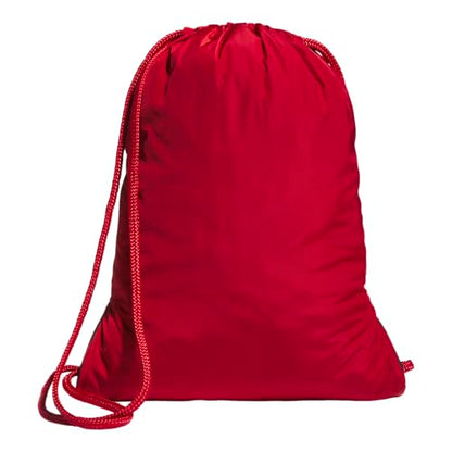 adidas Alliance Sackpack – Drawstring Backpack for Sports, Small Gym Bag, Team Power Red 2/3, OSFA - color: Team Power Red 2/3