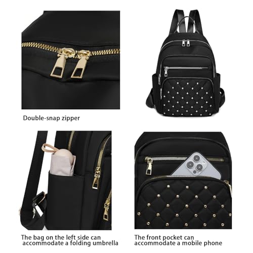 Women Casual Backpack: Multi-Pocket, Large-Capacity, Fashionable & Wear-Resistant - Ideal for Daily Commuting & Travel-white - color: White