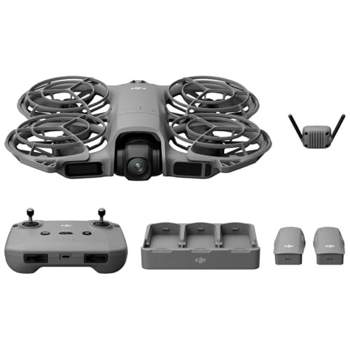 DJI Neo 2 Drone Fly More Combo 4K Camera Bundle with Tech Smart USA Drone Essentials Plus Software Bundle + Deco Gear Drone Landing Pad + Deco Essentials CPS 2 Year Protection Pack + Sling Backpack