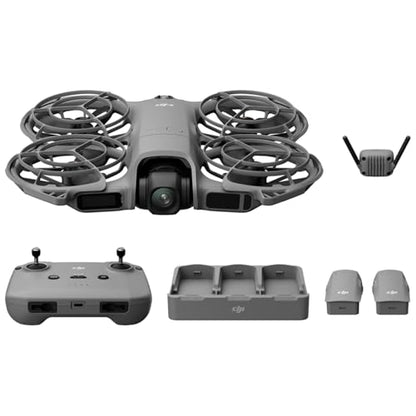 DJI Neo 2 Drone Fly More Combo 4K Camera Bundle with Tech Smart USA Drone Essentials Plus Software Bundle + Deco Gear Drone Landing Pad + Deco Essentials CPS 2 Year Protection Pack + Sling Backpack