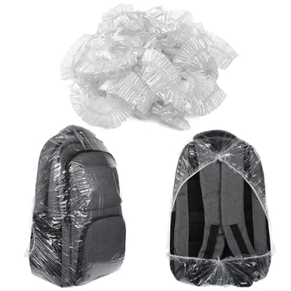 10 Pack Waterproof Backpack Rain Cover Disposable Lightweight Back Pack Covers Elastic Protector Bag Rain Cover for Backpacks Outdoor Hiking Cycling Camping Travel Emergency 15L-40L