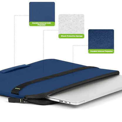 Acer Laptop Sleeve 16 inch, 15-16 inch Laptop Case, Shockproof Protective Laptop Briefcase, Waterproof Polyester Notebook Computer Bag for Acer HP ASUS MacBook Dell Lenovo, Blue - color: Blue, size: 16inch