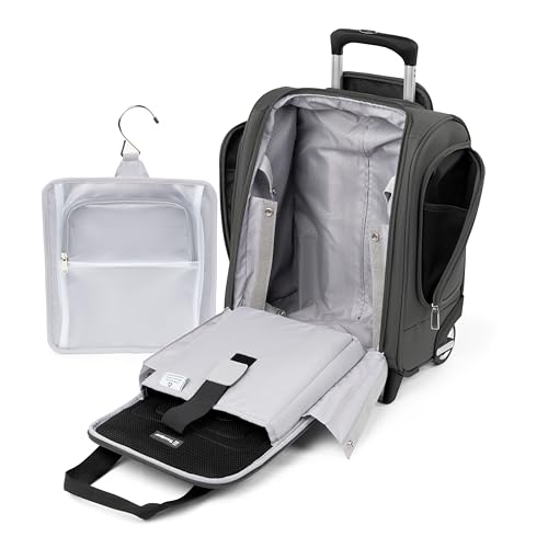 Travelpro Luggage Maxlite 5 Softside Lightweight Rolling Underseat Compact Carry on Upright 2 Wheel Bag, 15-Inch — Shadow Grey - color: Shadow Grey