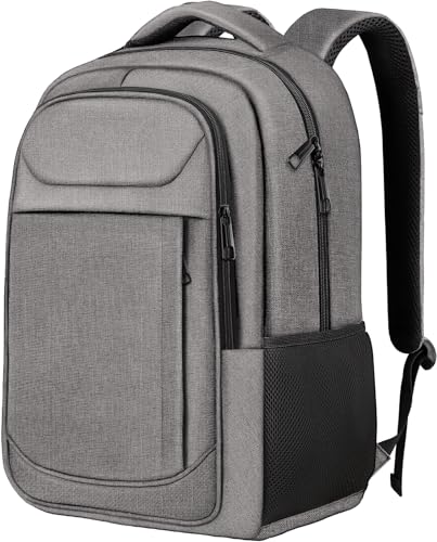 15.6 Inch Travel Backpack, Business Laptop Backpack, Water Resistant Durble Slim Casual College Computer Nurse Work College Bag, Travel Daypack Bag Gifts for Men Women, Grey - color: Grey, size: 15.6 Inch(30L)