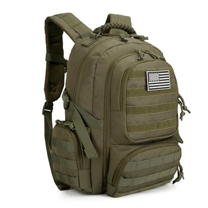 30L Military Tactical Backpack for Men 3 day Assault Pack Molle Backpack Tactical Hiking Rucksack - color: Army Green