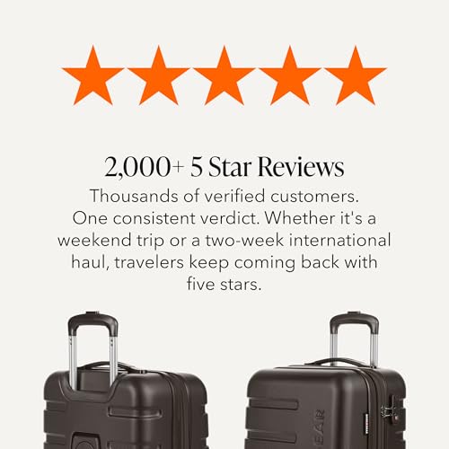 SWISSGEAR Signature Carry-On/Large Hardside Expandable Spinner Luggage Set, ABS Construction, TSA-Friendly Lock, Chocolate, 2-Piece Set (19/27-Inch) - color: Chocolate, size: 2-Piece Set (19/27)
