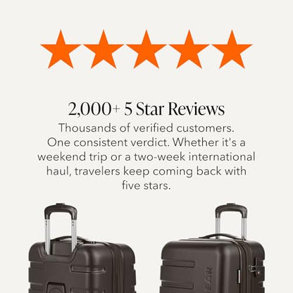 SWISSGEAR Signature Hardside Expandable Carry-On Spinner Luggage, ABS Construction, TSA-Friendly Lock, and Built-In Cupholder, Chocolate, 19-Inch - color: Chocolate, size: Carry-On 19-Inch
