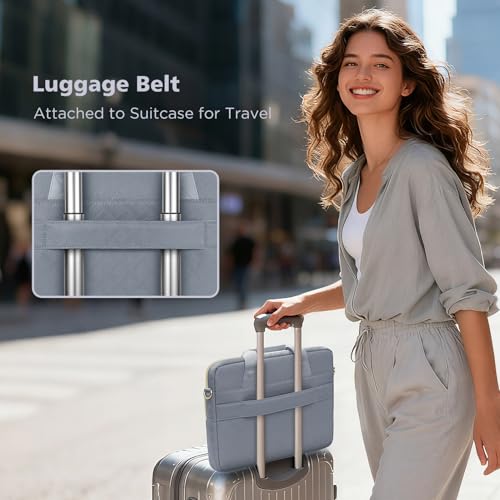 KIZUNA Laptop Sleeve Case 13 Inch Computer Shoulder Bag for 13.6" MacBook Air M2/MacBook Pro 14 M3 M2 M1 MAX/14 Lenovo ThinkPad X1 Carbon/IdeaPad Flex 5 Gen 8/IdeaPad Flex 5i/Yoga 9i Dell,Grey - color: Grey, size: 13-13.3 Inch / 13.6" New MacBook Air M2