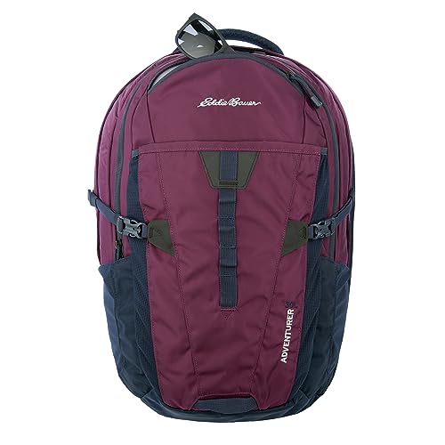 Eddie Bauer Adventurer Backpack with Organization Compartments and Hydration/Laptop Compatible Sleeve, Women's Adventurer - Dark Plum, 30L - color: Women's Adventurer - Dark Plum, size: 30L